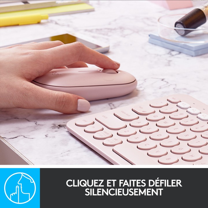 Logitech Pebble M350 (Rose) Souris Logitech Maroc