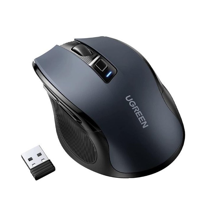 Ugreen Souris sans fil Design Egr 2,4 GHZ/15M Noir (90545) Souris U...