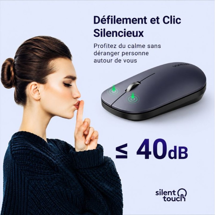 Ugreen Souris sans fil 2,4Ghz/10M Noir (90372) Souris UGREEN Maroc