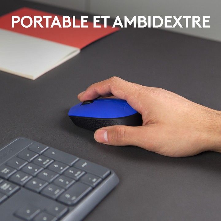 Logitech M171 Wireless Mouse (Blue) Souris Logitech Maroc
