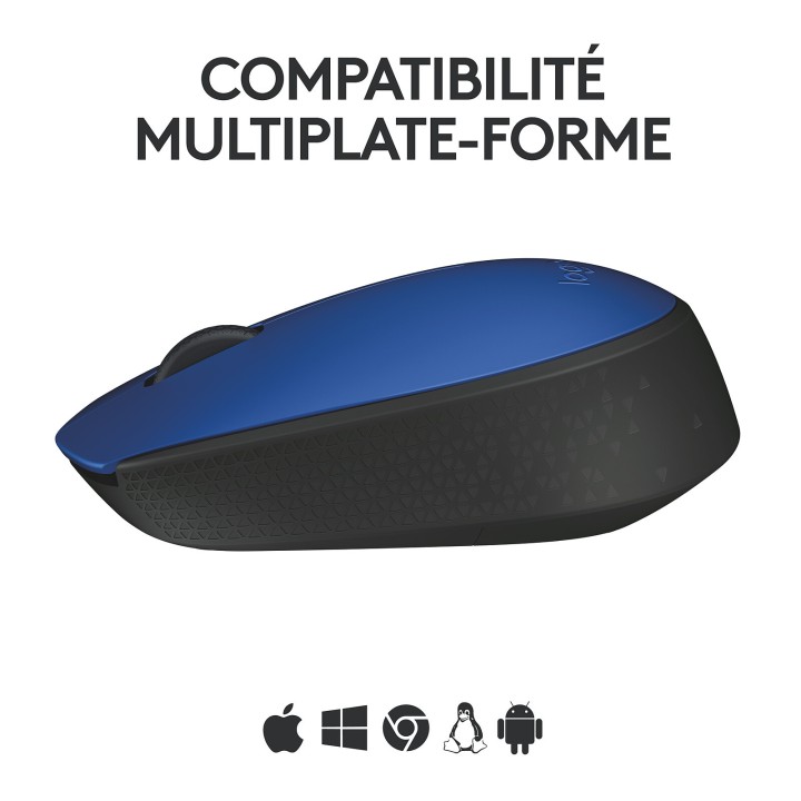 Logitech M171 Wireless Mouse (Blue) Souris Logitech Maroc