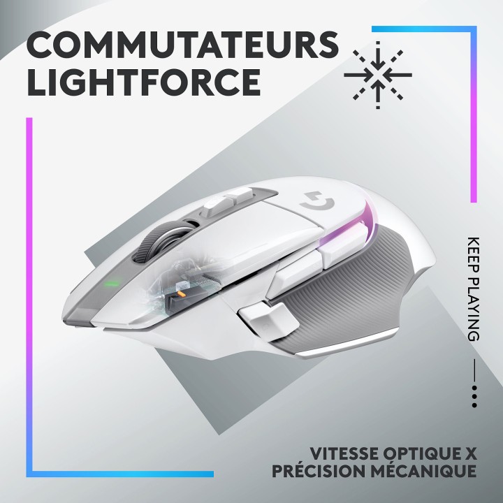Logitech G G502X Plus Blanc Souris Logitech Maroc