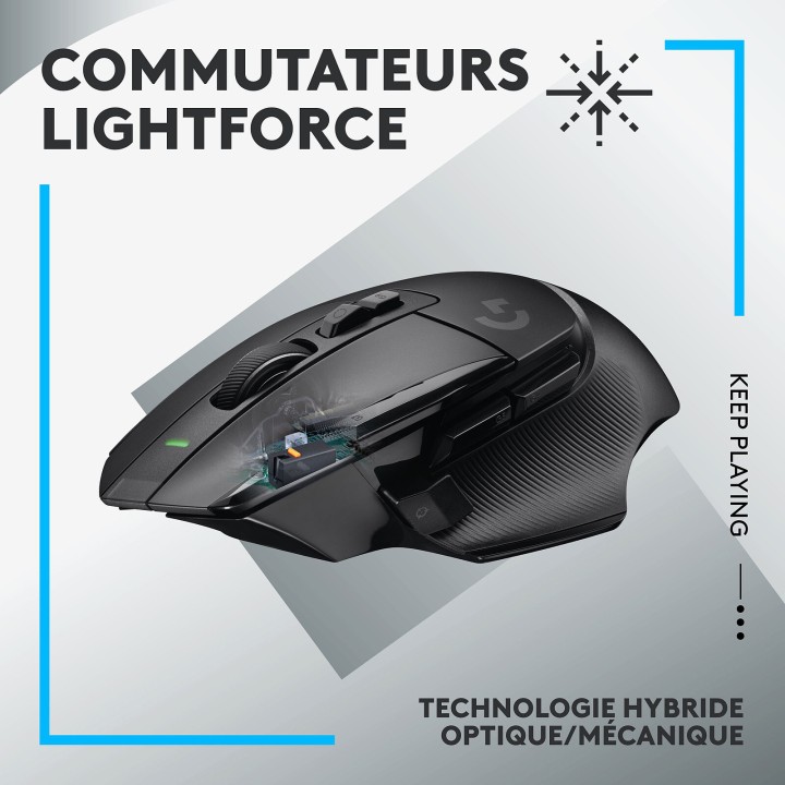 Logitech G G502X Lightspeed Black Souris Logitech Maroc