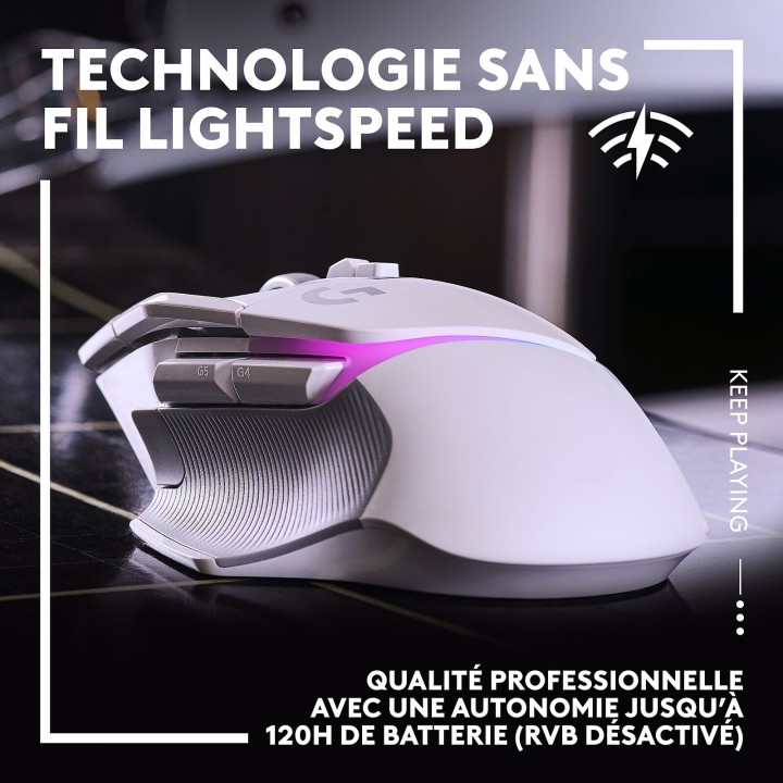 Logitech G G502X Plus Blanc Souris Logitech Maroc