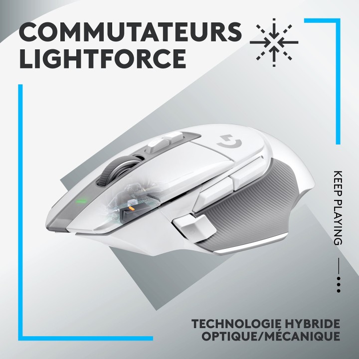 Logitech G G502X Lightspeed White Souris Logitech Maroc