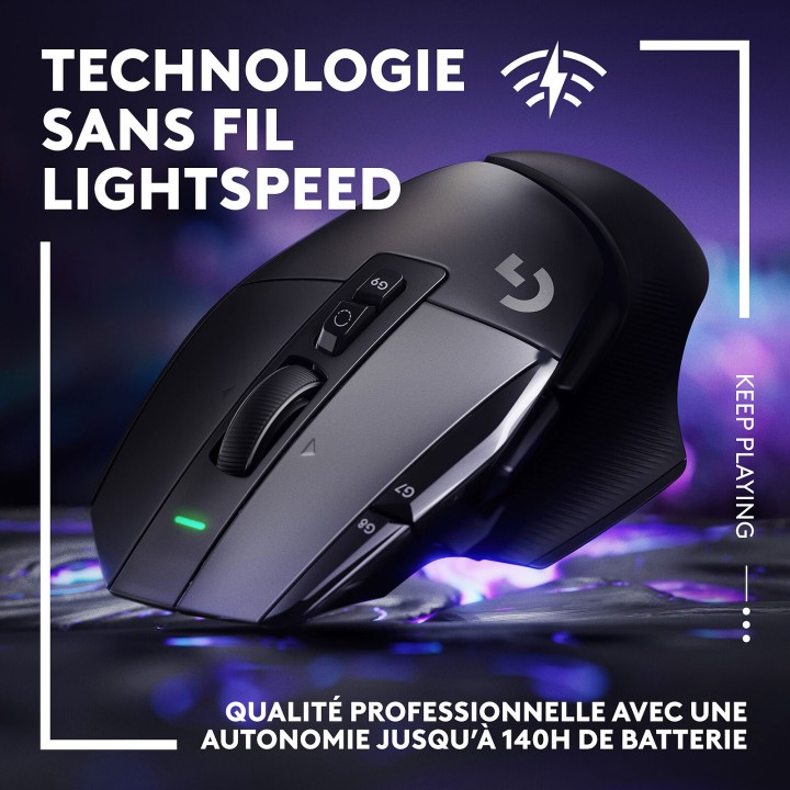 Logitech G G502X Lightspeed Black Souris Logitech Maroc