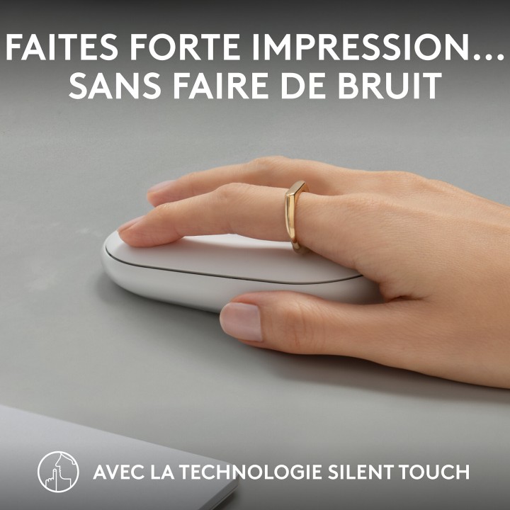 Logitech Pebble 2 M350s (Tonal White) Souris Logitech Maroc