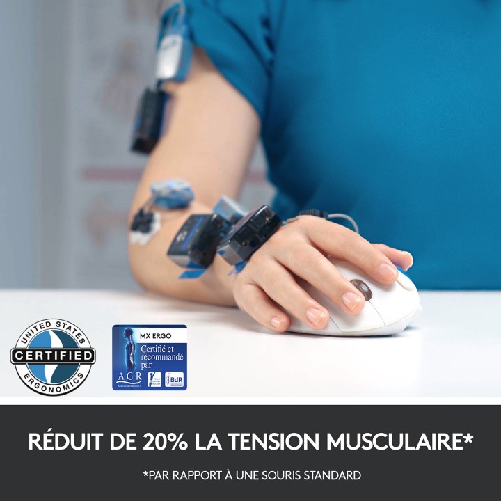 Logitech MX Ergo Souris Logitech Maroc