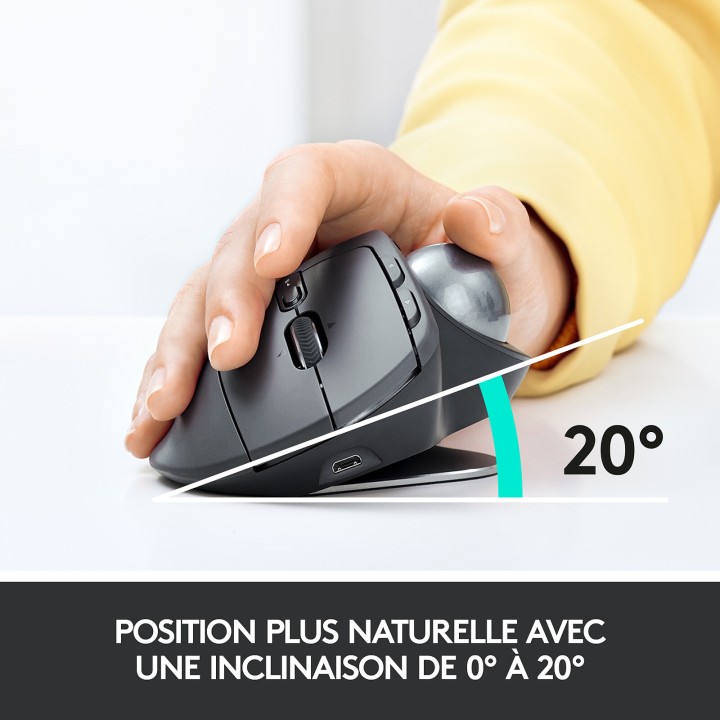 Logitech MX Ergo Souris Logitech Maroc