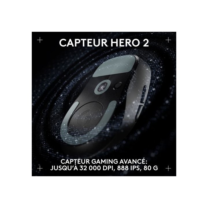 Logitech G Pro X Superlight 2 Lightspeed DEX (Black) Souris Logitec...