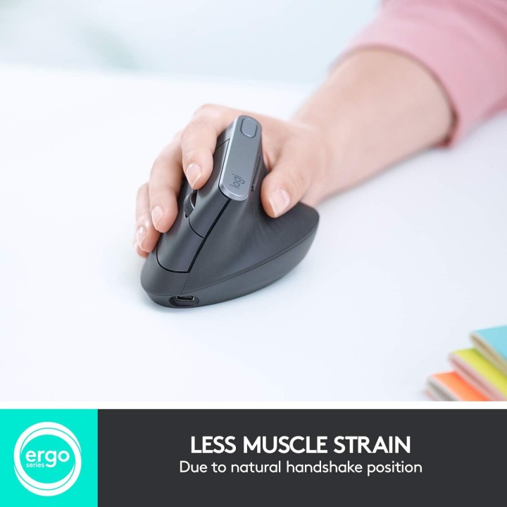 Logitech MX Vertical Advanced Ergo Graphite Souris Logitech Maroc
