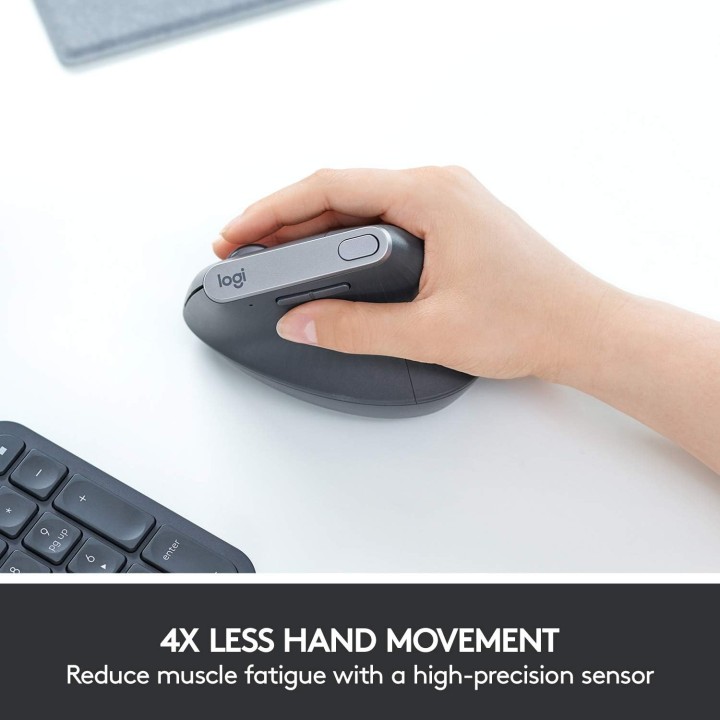 Logitech MX Vertical Advanced Ergo Graphite Souris Logitech Maroc