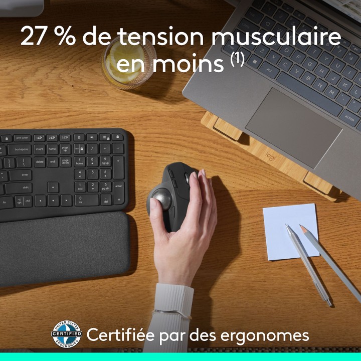Logitech MX Ergo S Souris Logitech Maroc